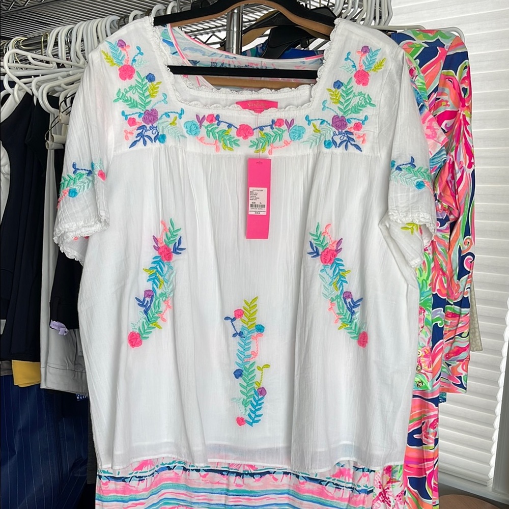 Colorful Embroidered Blouse